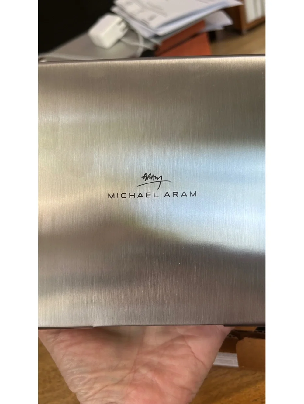 Michael Aram Gold Feather Napkin Holder